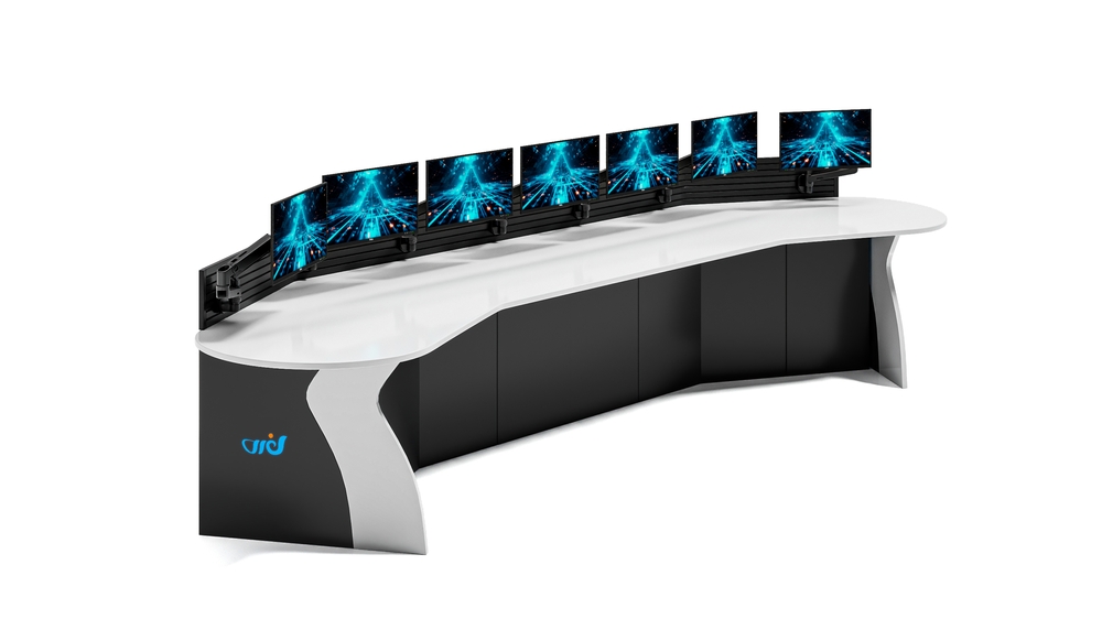 监控控制台（弧形）